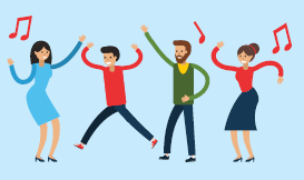 illustration of dancers