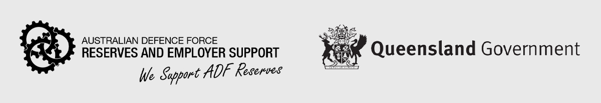 Banner with ADF logo and QLD government logo