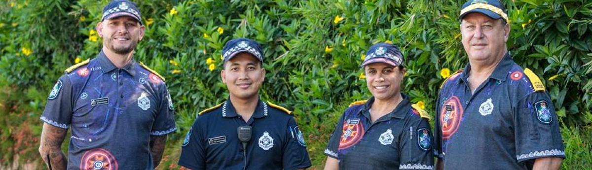 4 Police Liaison Officers wearing uniform