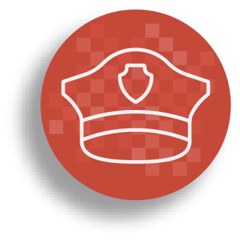 Courage icon for QPS Values in red colour