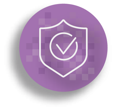 Integrity icon for QPS Values in purple colour