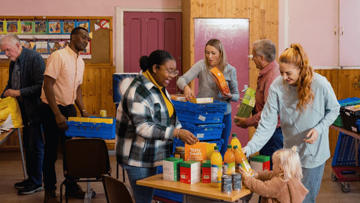 members of the community interacting at a neighbourhood centre